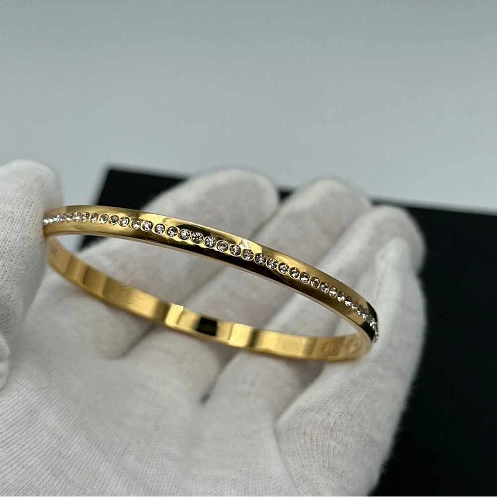 Kate Spade‎ All That Glitters Bracelet Gold Pave Sparkling Bangle Dh - Picture 3 of 6